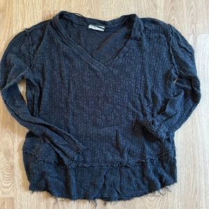 Free People, charcoal grey sweater. Size small